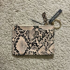 Sienna Mae Snakeskin Pattern Wristlet with Keyring